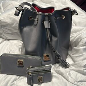 Dooney and Bourke bucket bag set